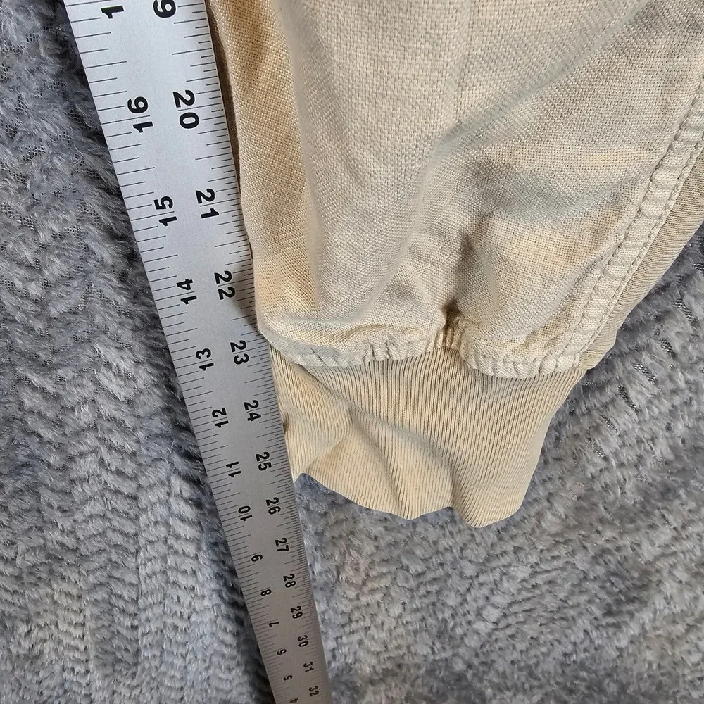 Gap Mens Linen Cotton Blend Joggers Beige Tan Drawstring Pants Small 1064 - Picture 4 of 7